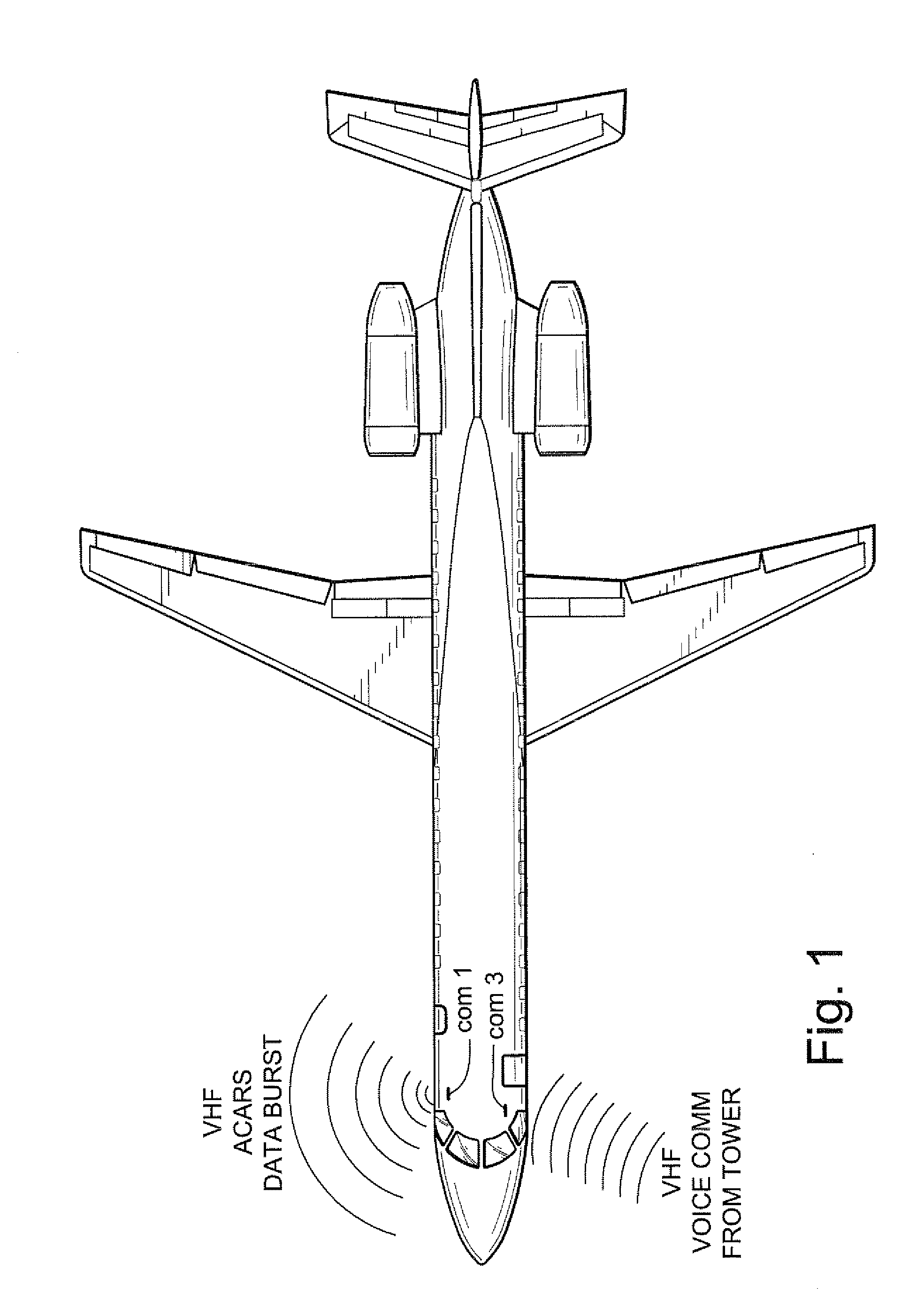 Presence of communication interlock method and apparatus for reducing or eliminating aircraft communications radio interference