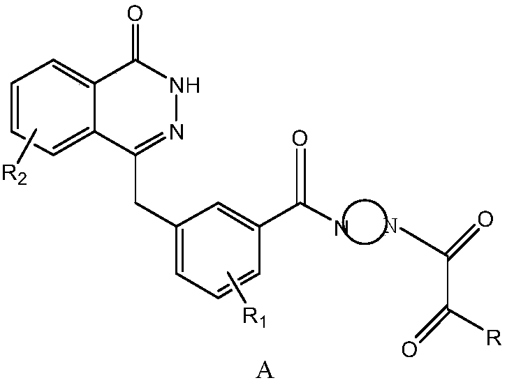 Preparation method and intermediate of compound for inhibiting activity of PARP