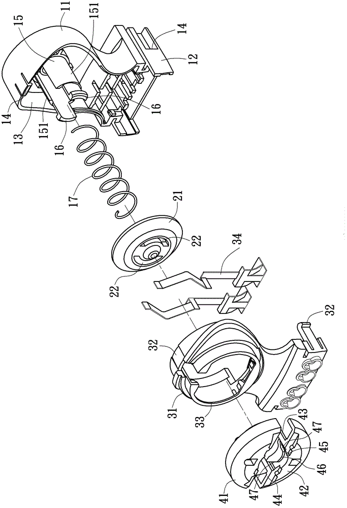 Rotating type lamp tube socket structure