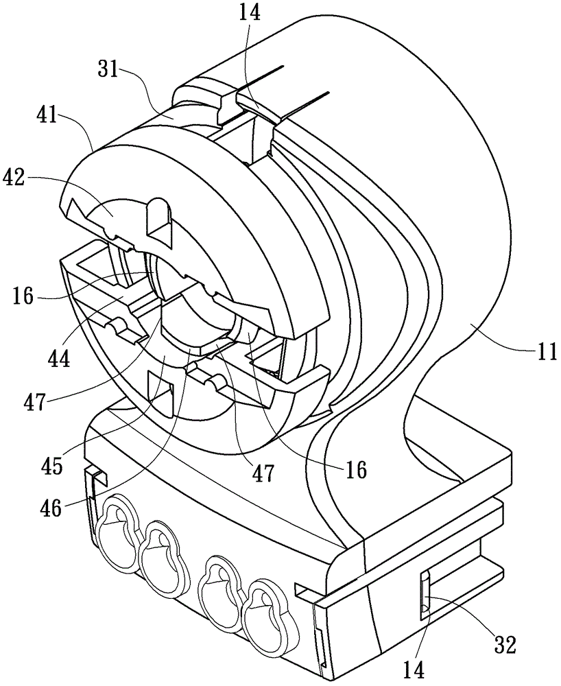 Rotating type lamp tube socket structure