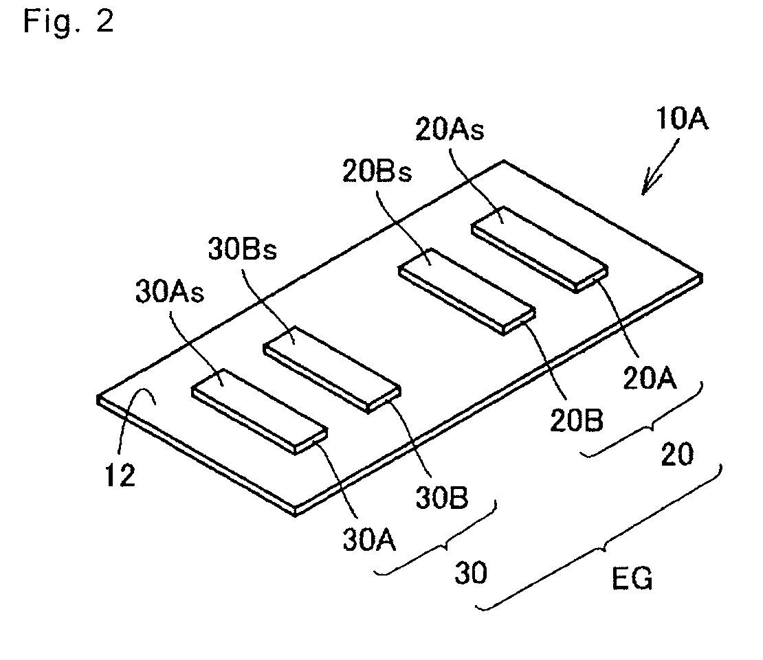 Pulse wave measurement electrode unit and pulse wave measurement device