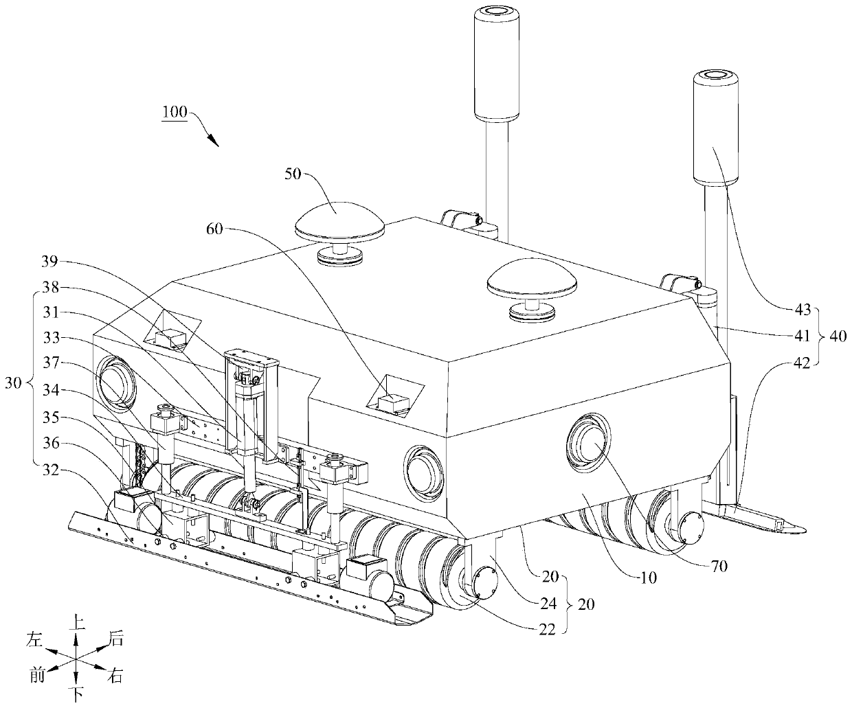 Leveling robot