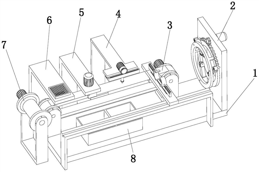 Automatic stretching and glue injection equipment for armored tube of armored optical cable