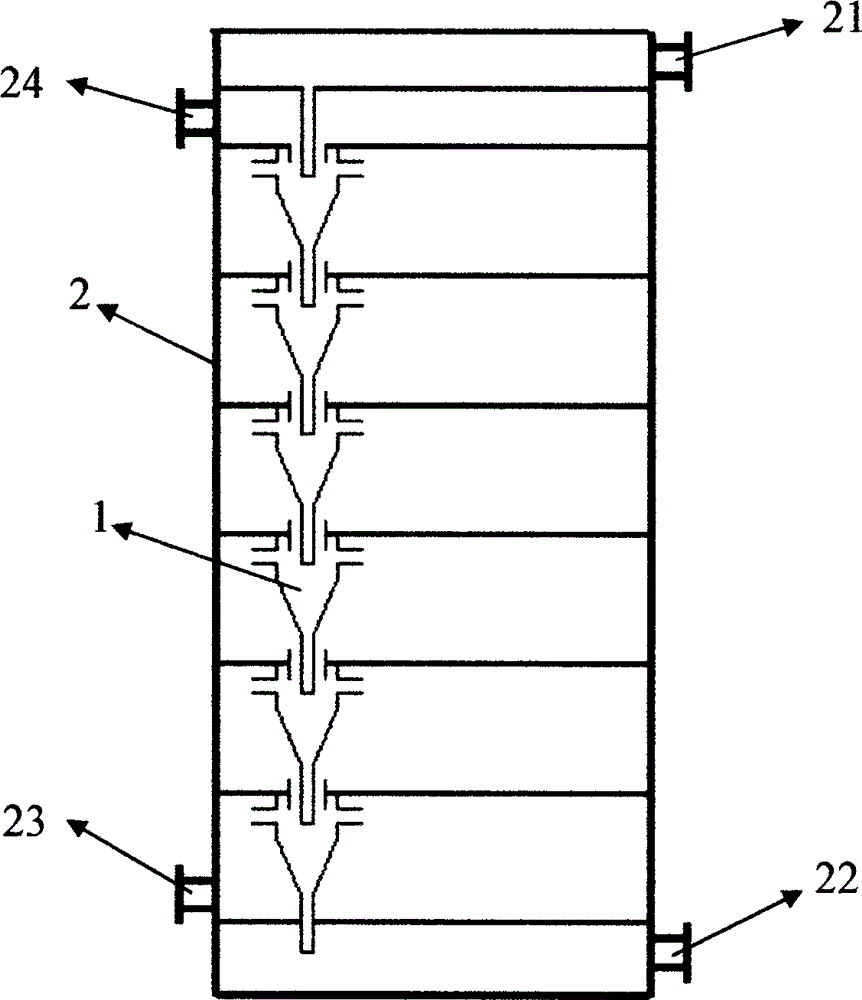 Cyclone-shaped mass transfer component and static supergravity mass transfer separation device