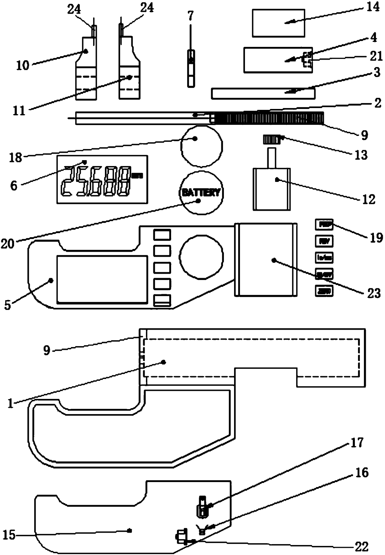 Electric quick-measurement digimatic micrometer