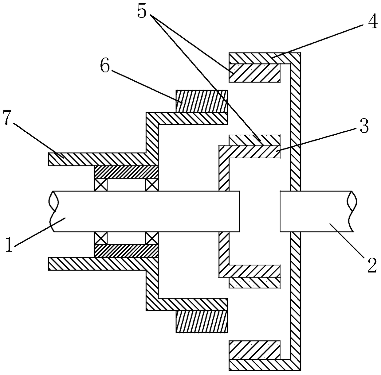 A kind of rare earth permanent magnet transmission clutch