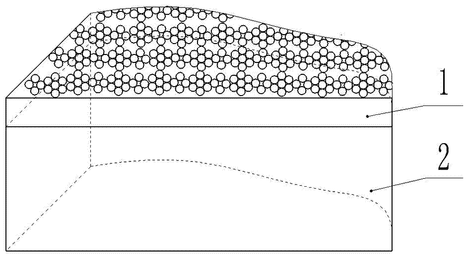 Indium-magnesium composite sphere microcrystalline composite layer