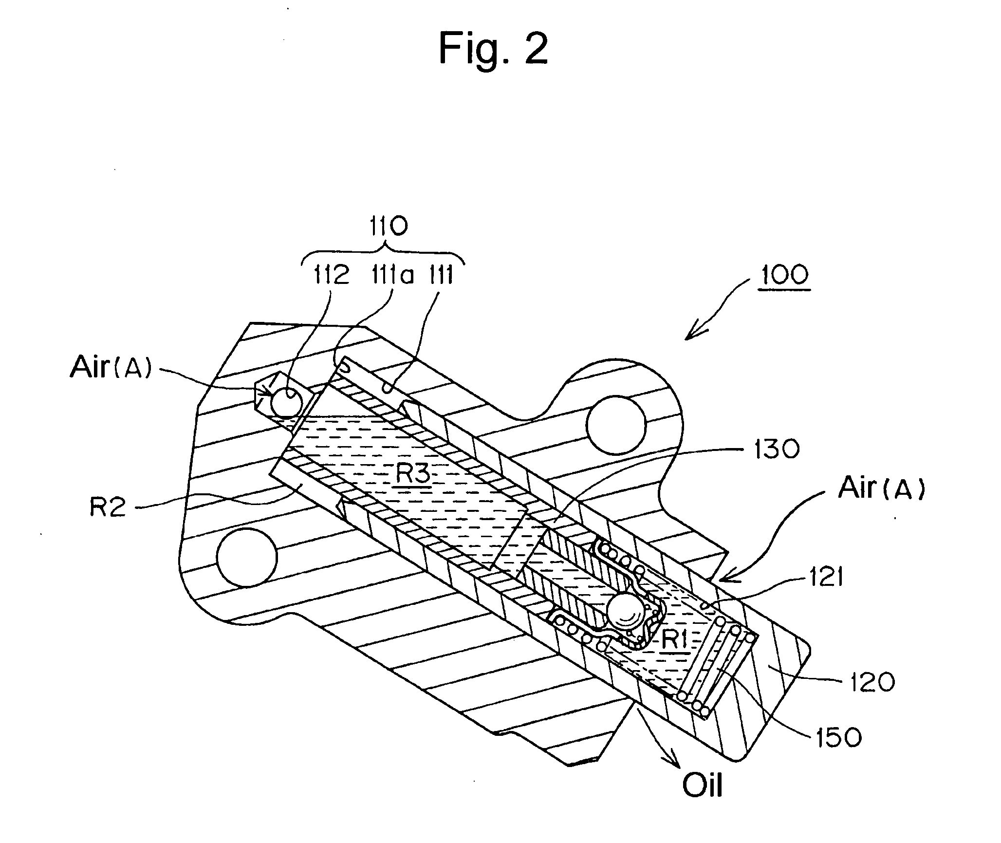 Downward angle settable hydraulic tensioner