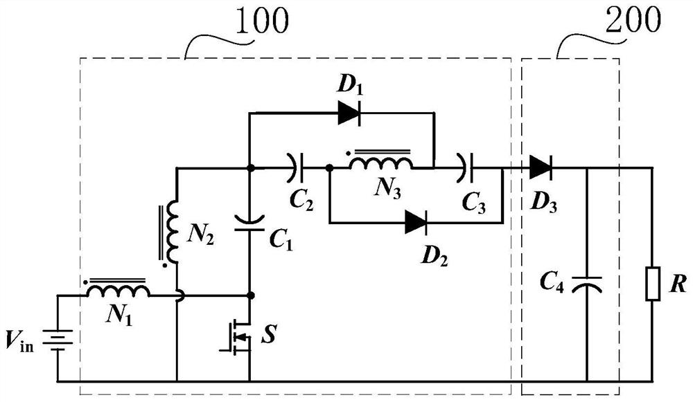 Boost conversion circuit, device and method