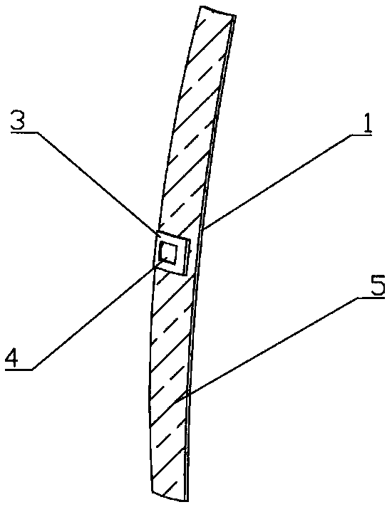 Fluorescent inset pasting device