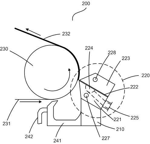 Coating device and method for forming pole piece of lithium battery