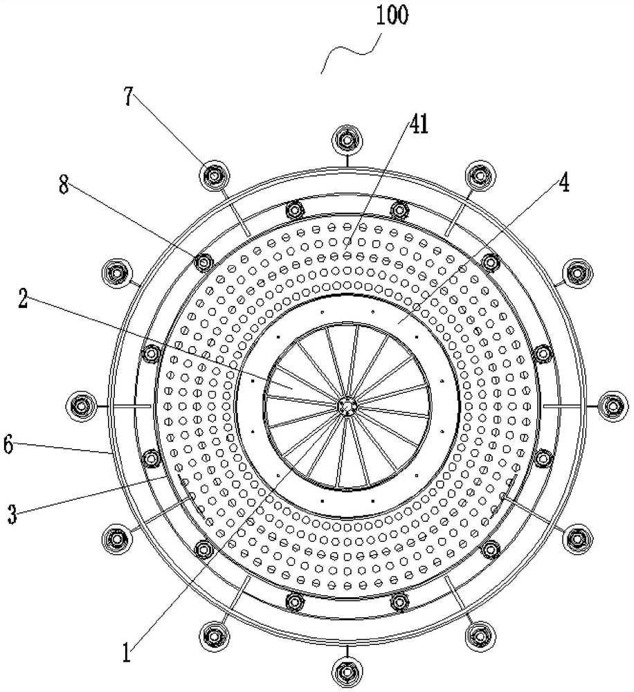 Internal circulation low nitrogen gas burner