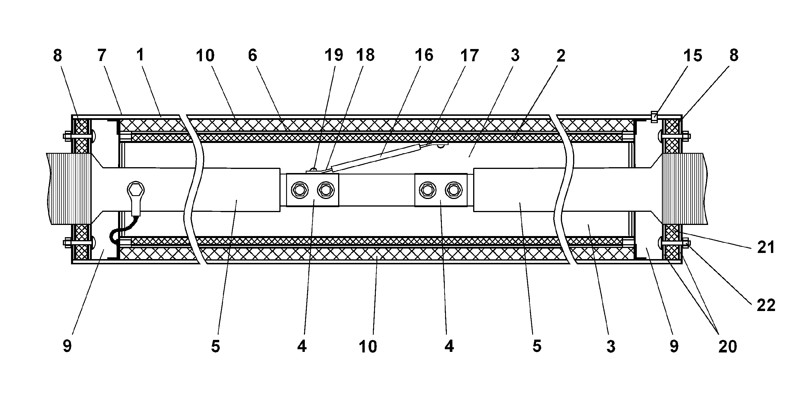 Joint sleeve for high temperature insulated bus pipes