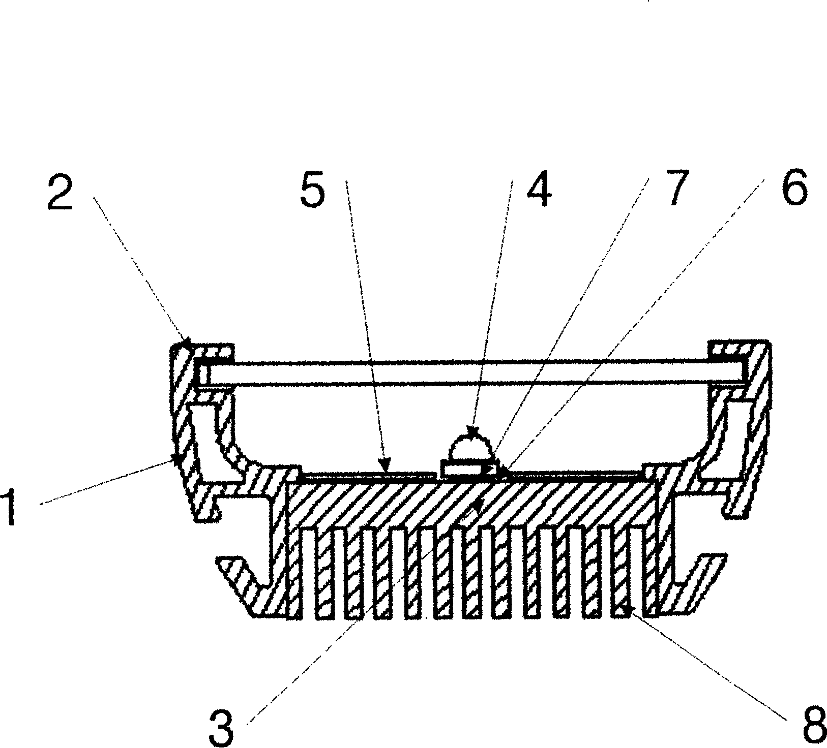 LED lamp for improving heat radiation effect