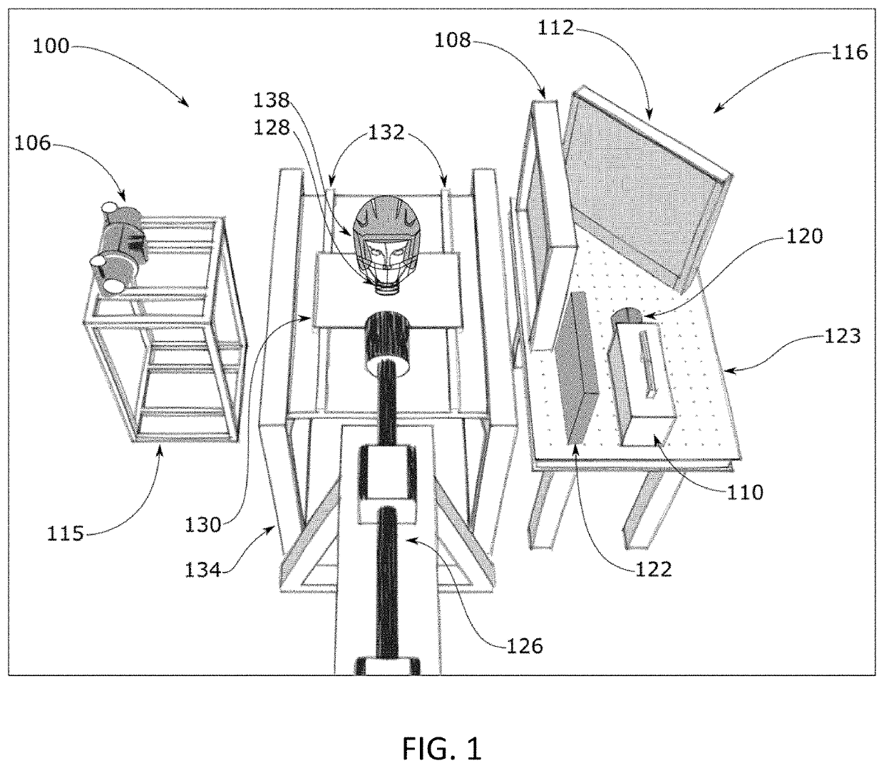 Cineradiography-based method and apparatus for testing protective headgear