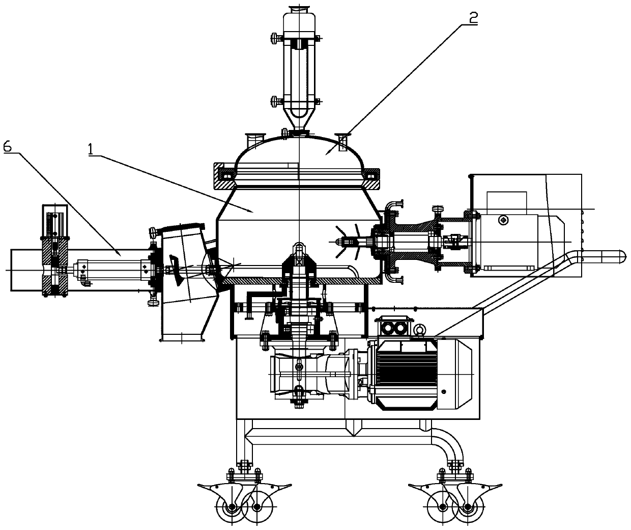 Wet type granulator