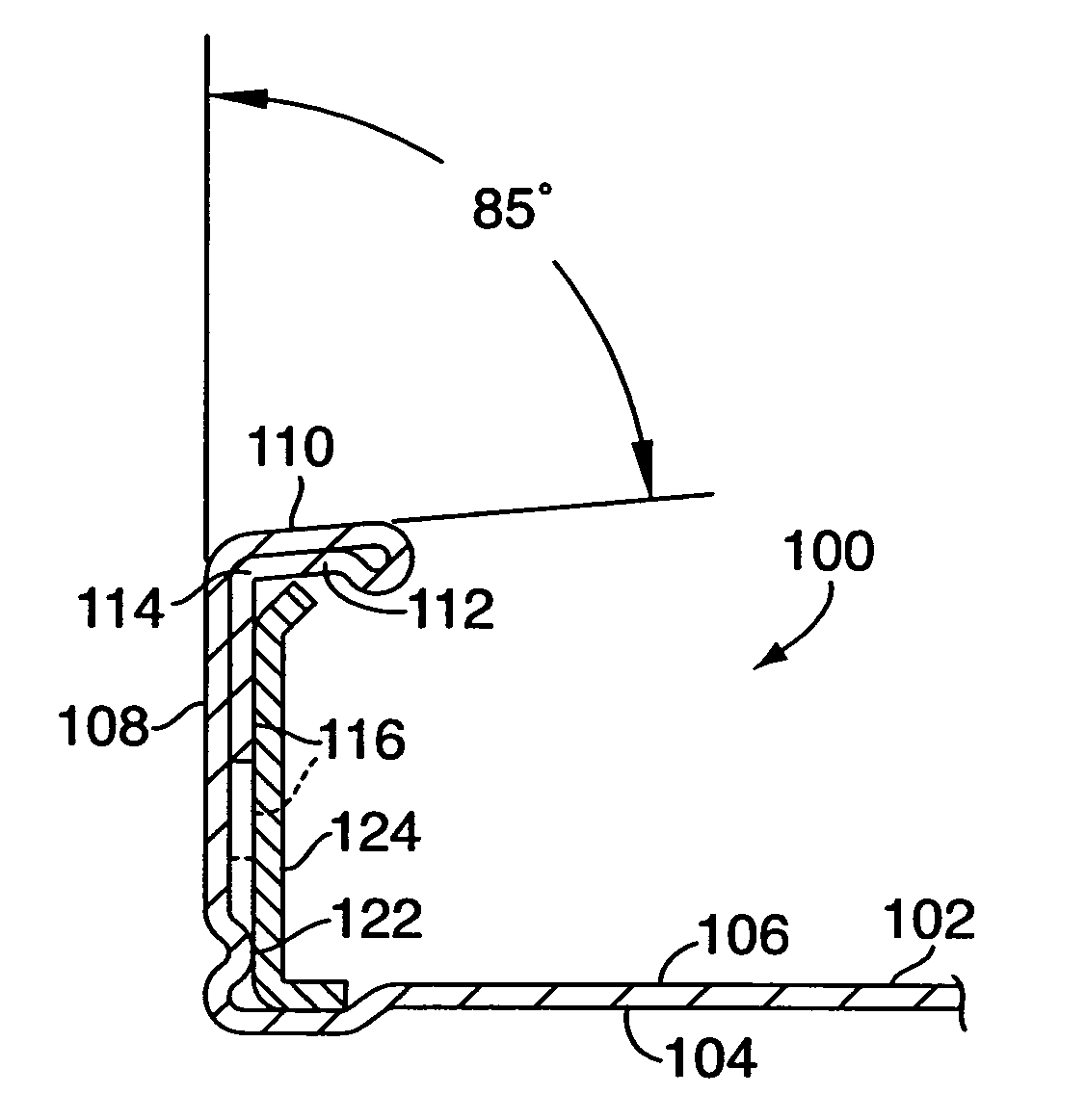 Integral transverse flanges for a duct connecting system