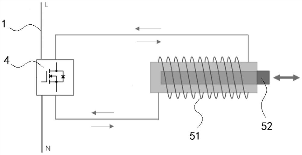 Digital miniature circuit breaker capable of automatically opening and closing