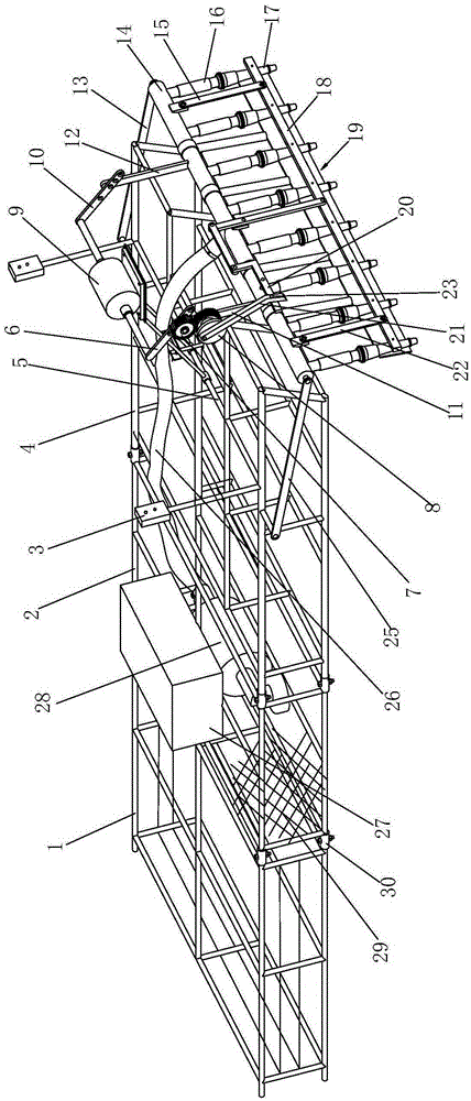 A lotus root harvester