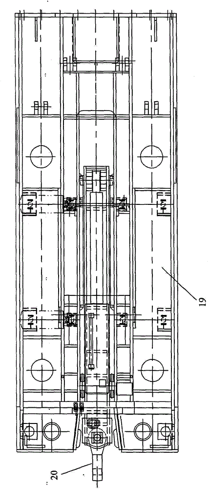 Waste filling supporting bracket