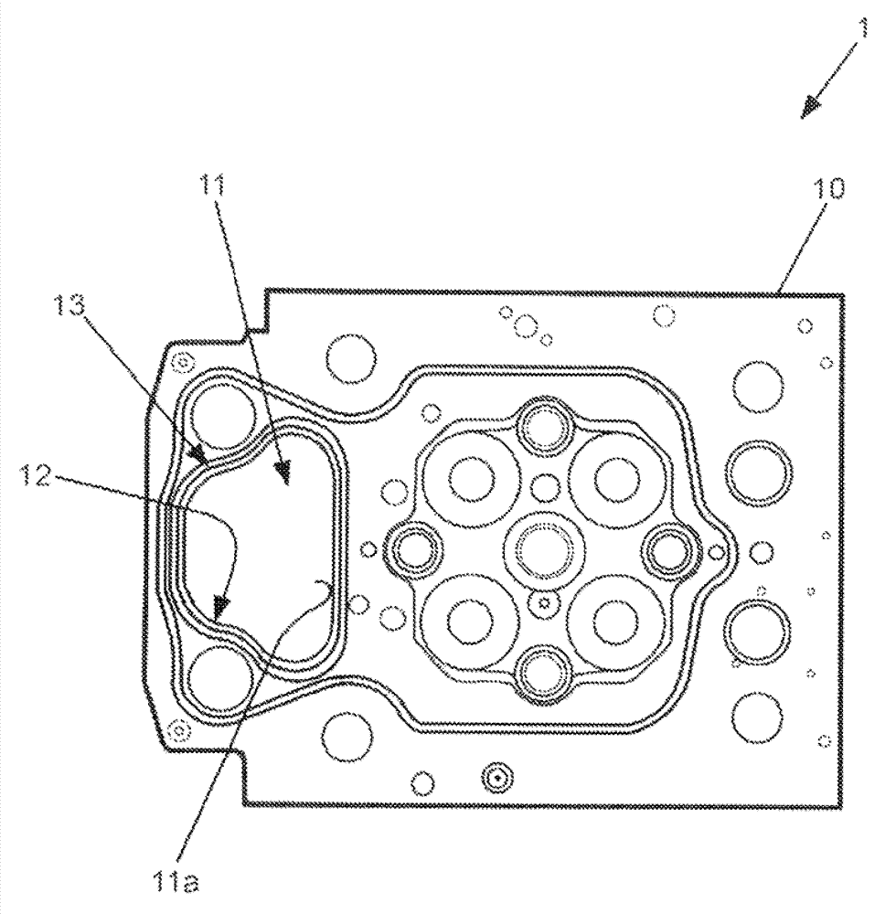 Cylinder head and internal combustion engine equipped therewith