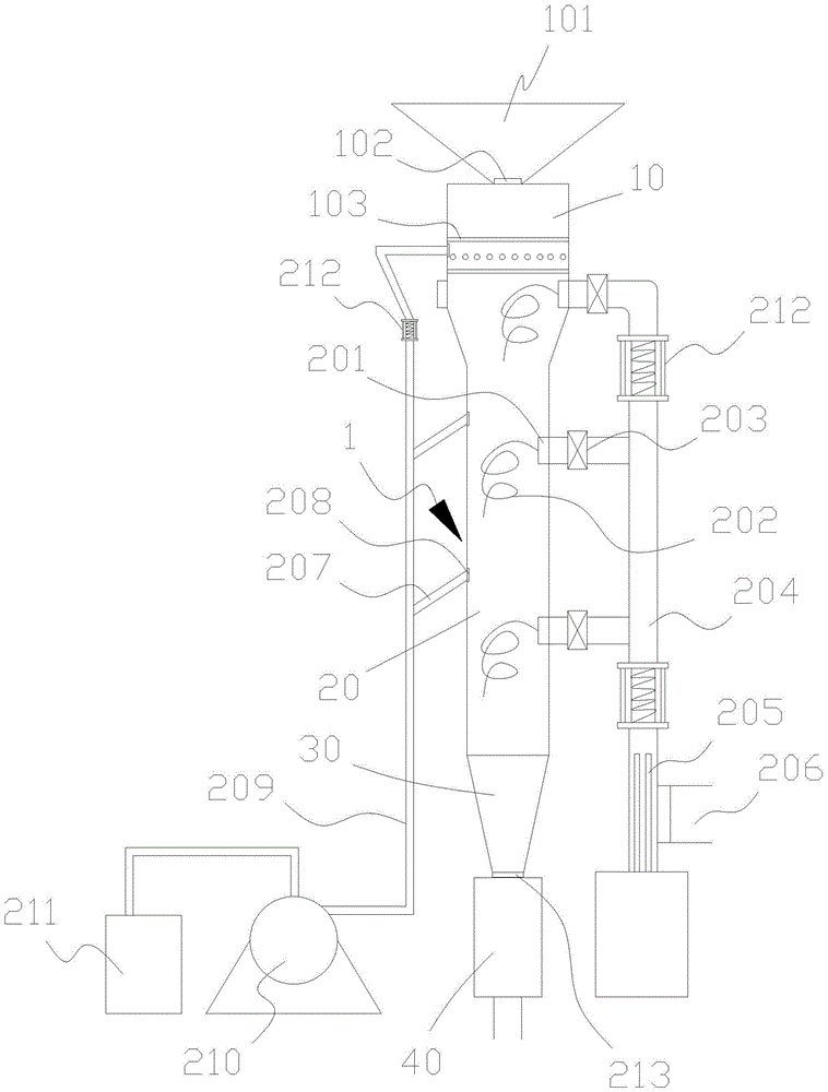 Surface-to-air missile type red lead energy-saving oxidation furnace