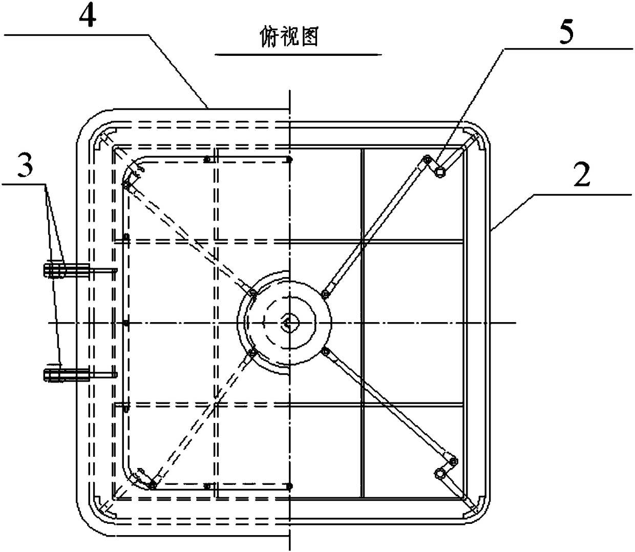 Quick opening and closing sealing cover for cable observation hole