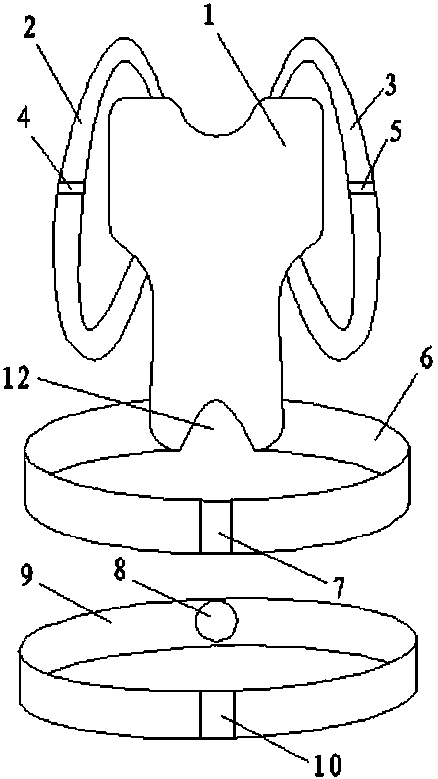 Rehabilitation band for lumbar intervertebral disc