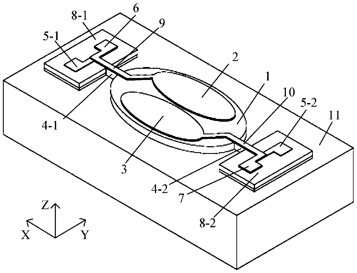 High-quality factor elliptical resonator