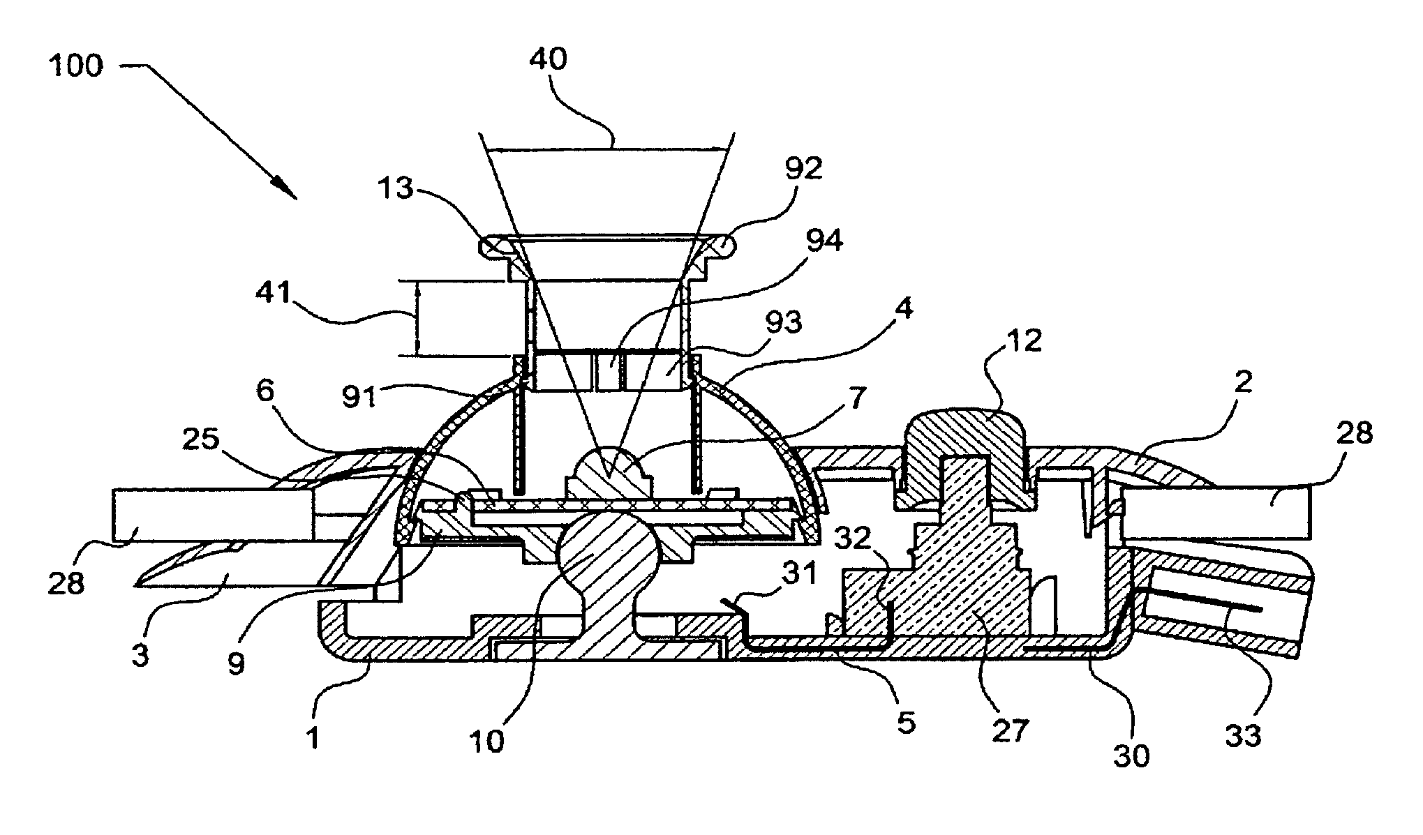 Adjustable beam lamp