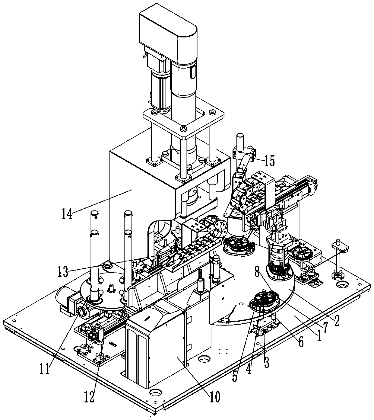 Gearbox back cover bearing laser engraving assembly center