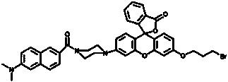 Application of two-photon ratio type fluorescent probe in detecting monoamine oxidase B