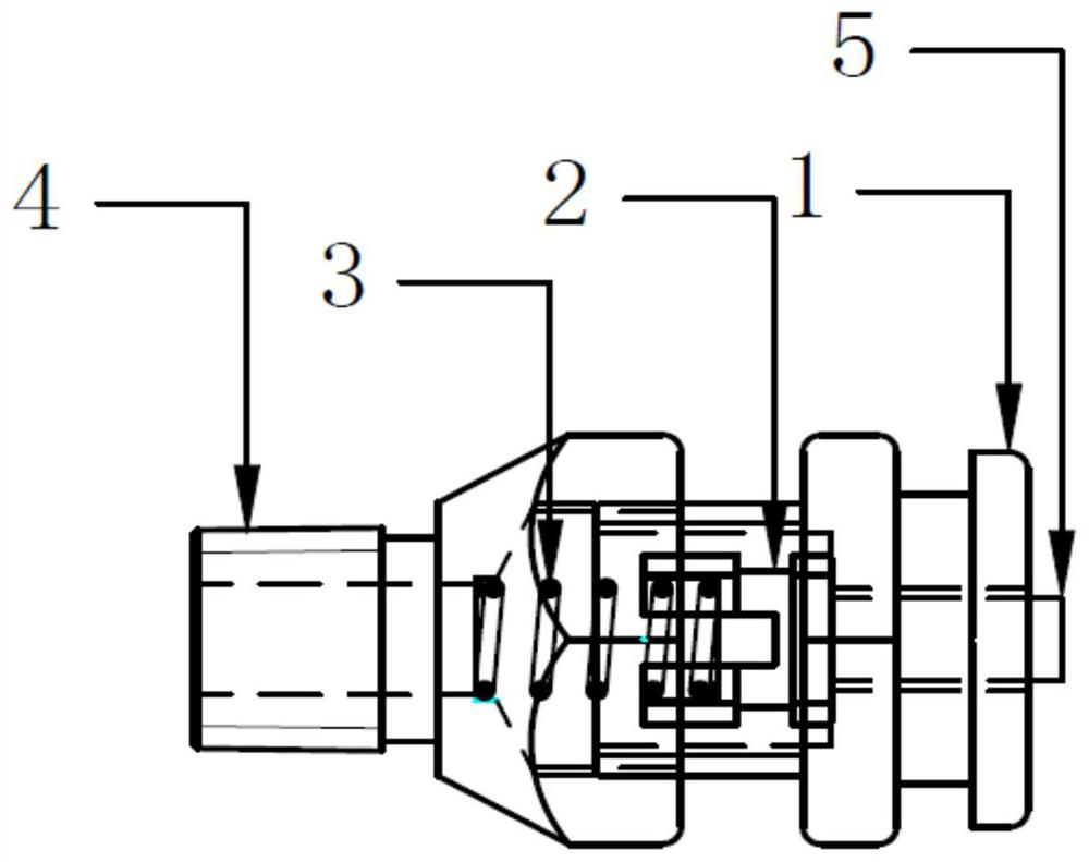 Glue injection check valve for generator end cover