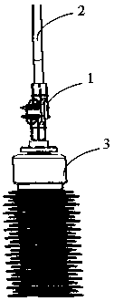 Comb-type high voltage and large current connecting terminal