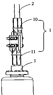 Comb-type high voltage and large current connecting terminal