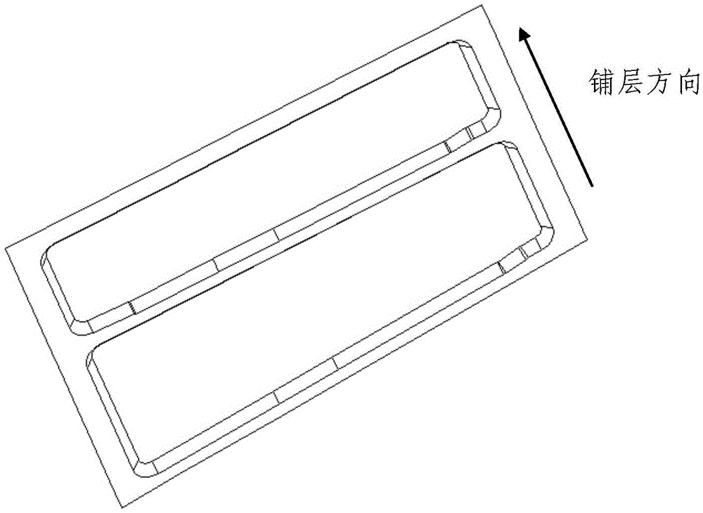 Method for unfolding multi-honeycomb sandwich structure member upper skin paving layer