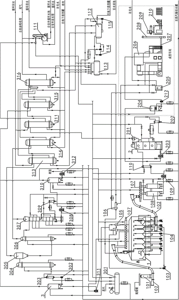 A method of continuously producing resin-removed lignite wax and resin and a device thereof