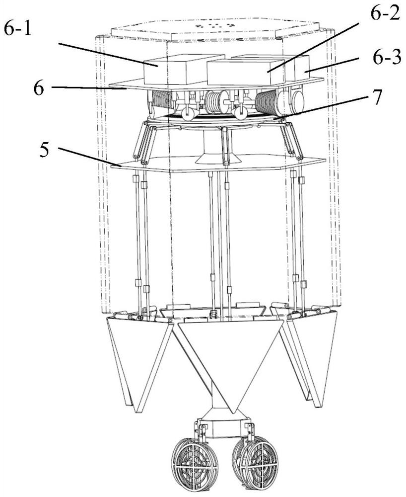 Flower-blooming type openable pod for launching and recovering unmanned aerial vehicle in air