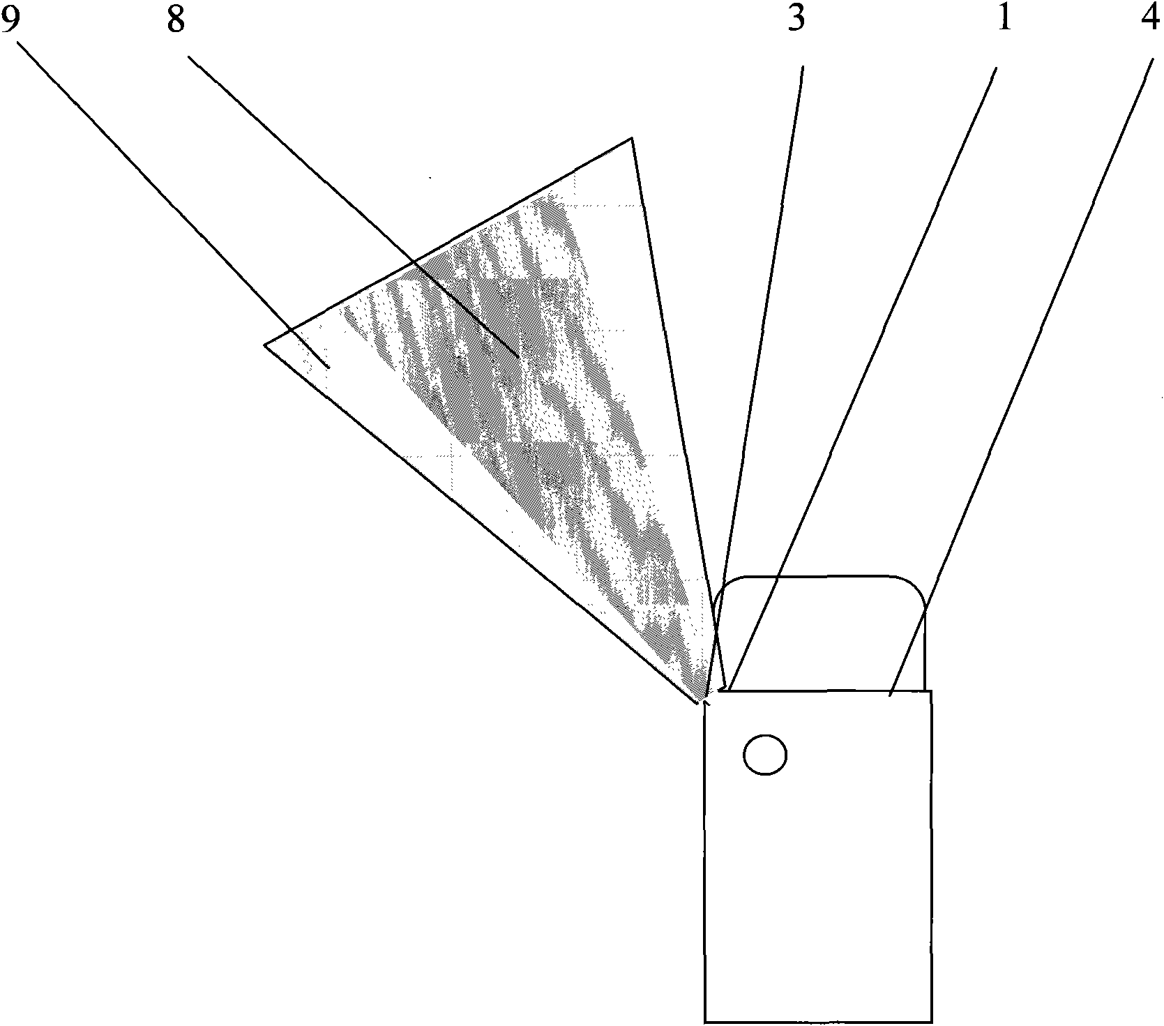 Automobile left A column visual dead angle observation mirror