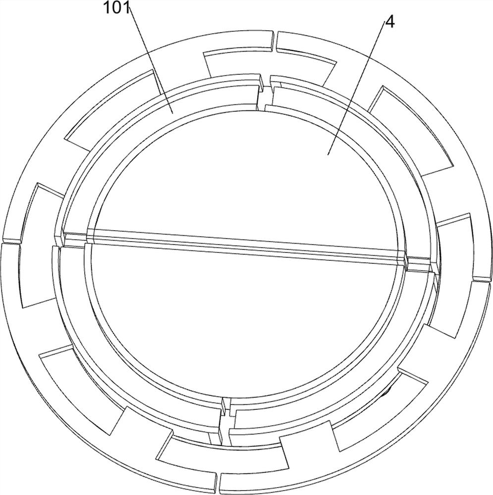 Binding iron wire cutting device based on constructional engineering