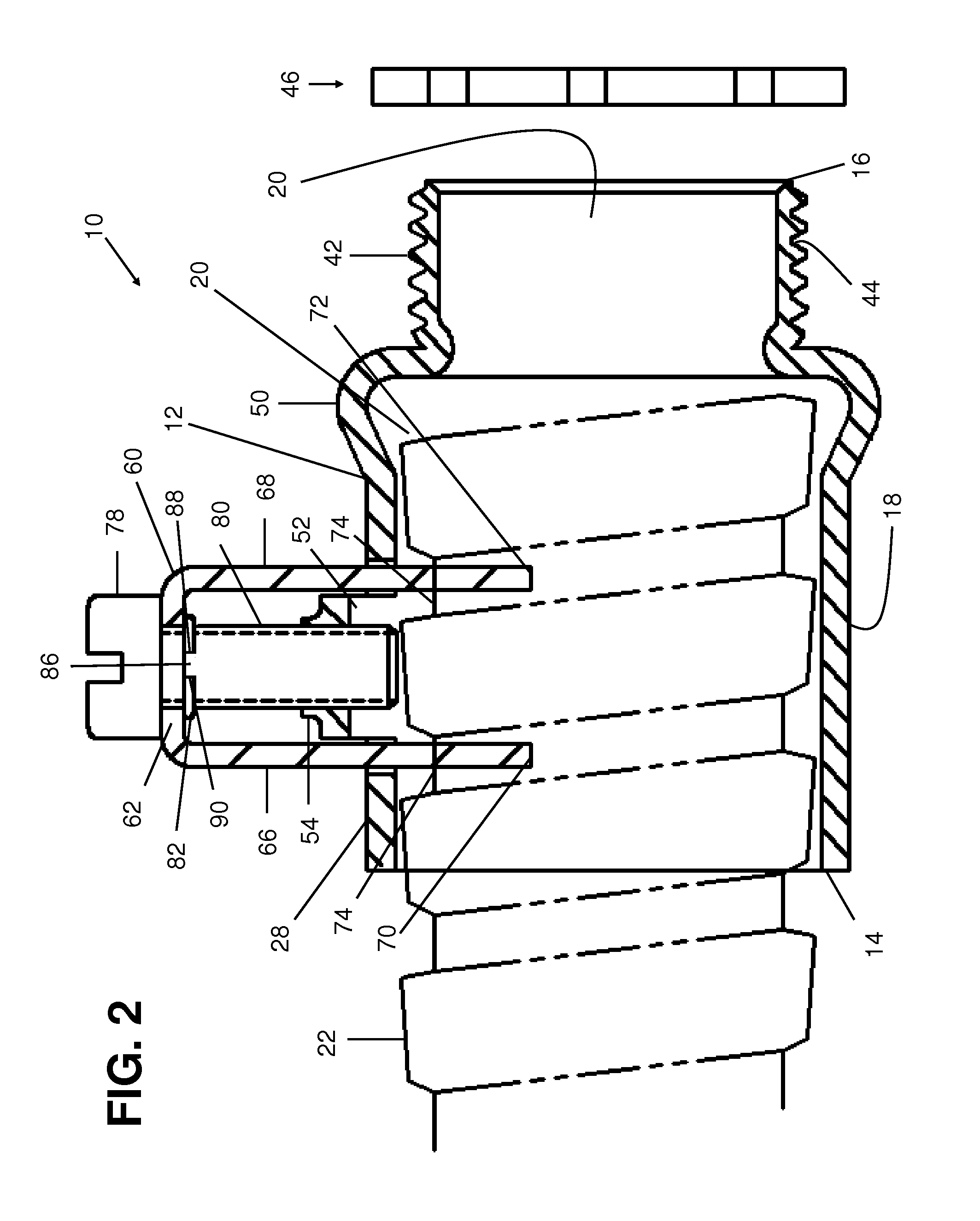 Electrical conduit connector with two-point engagement