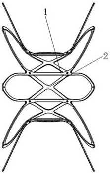 Atrial shunt implantation stent