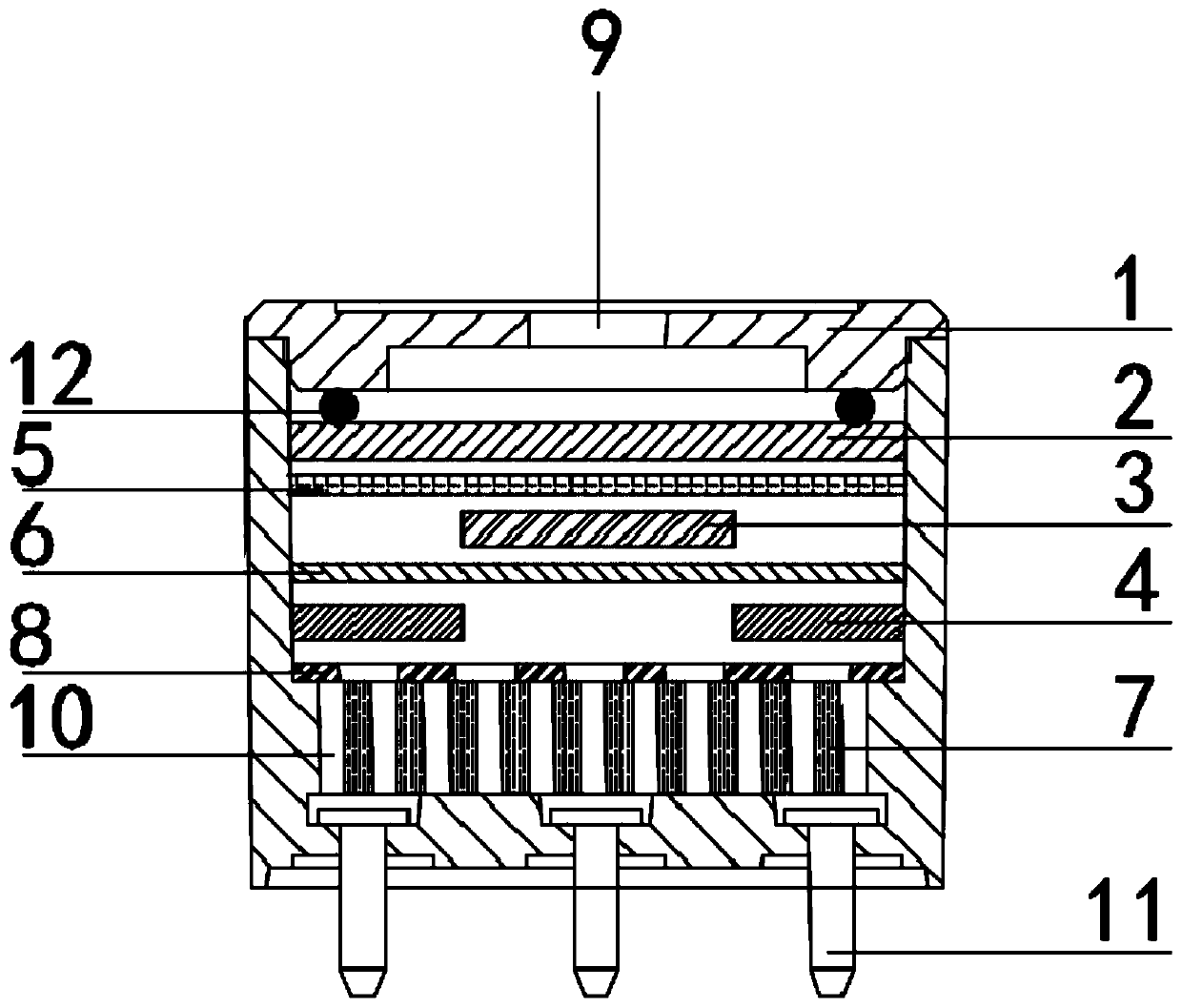 Electrochemical hydrogen sulfide sensor and preparation method