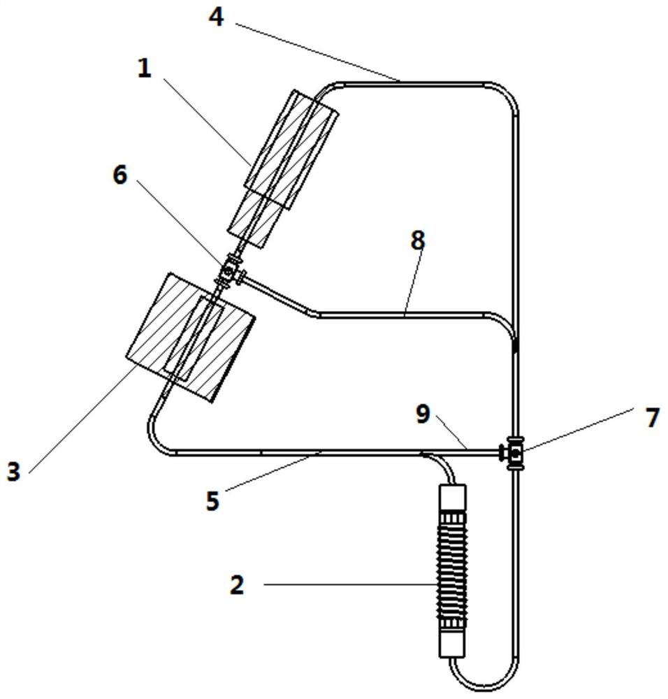 A heat pipe soil treatment device