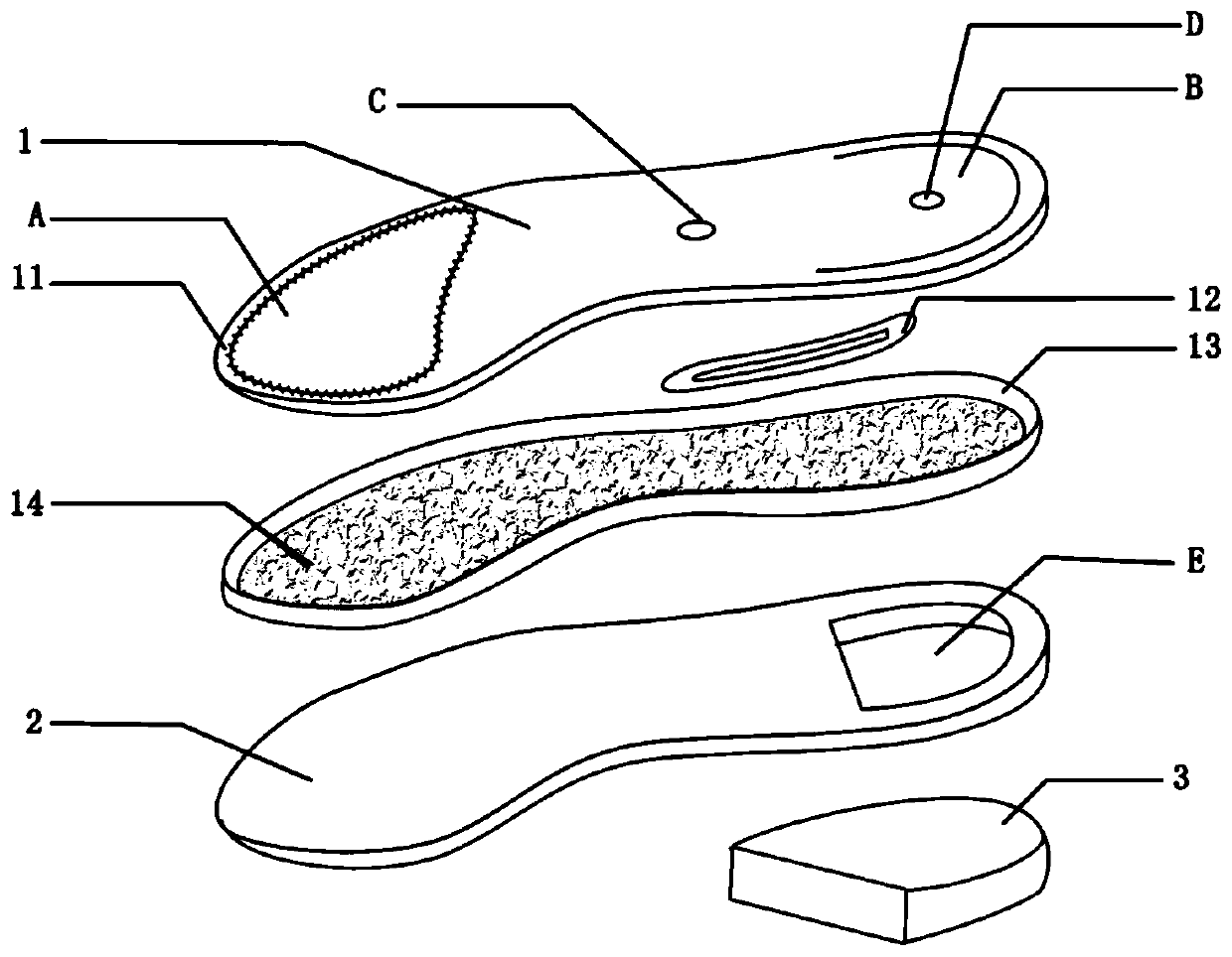 Novel horse boot sole cushioning structure