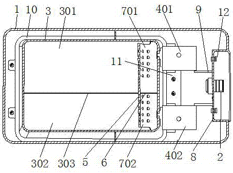 Detergent box with liquid recovery function