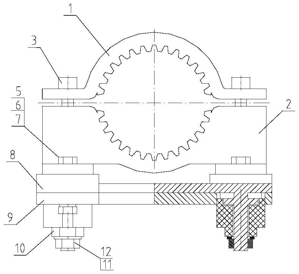 Integrated height-adjustable pipeline supporting device and adjusting method