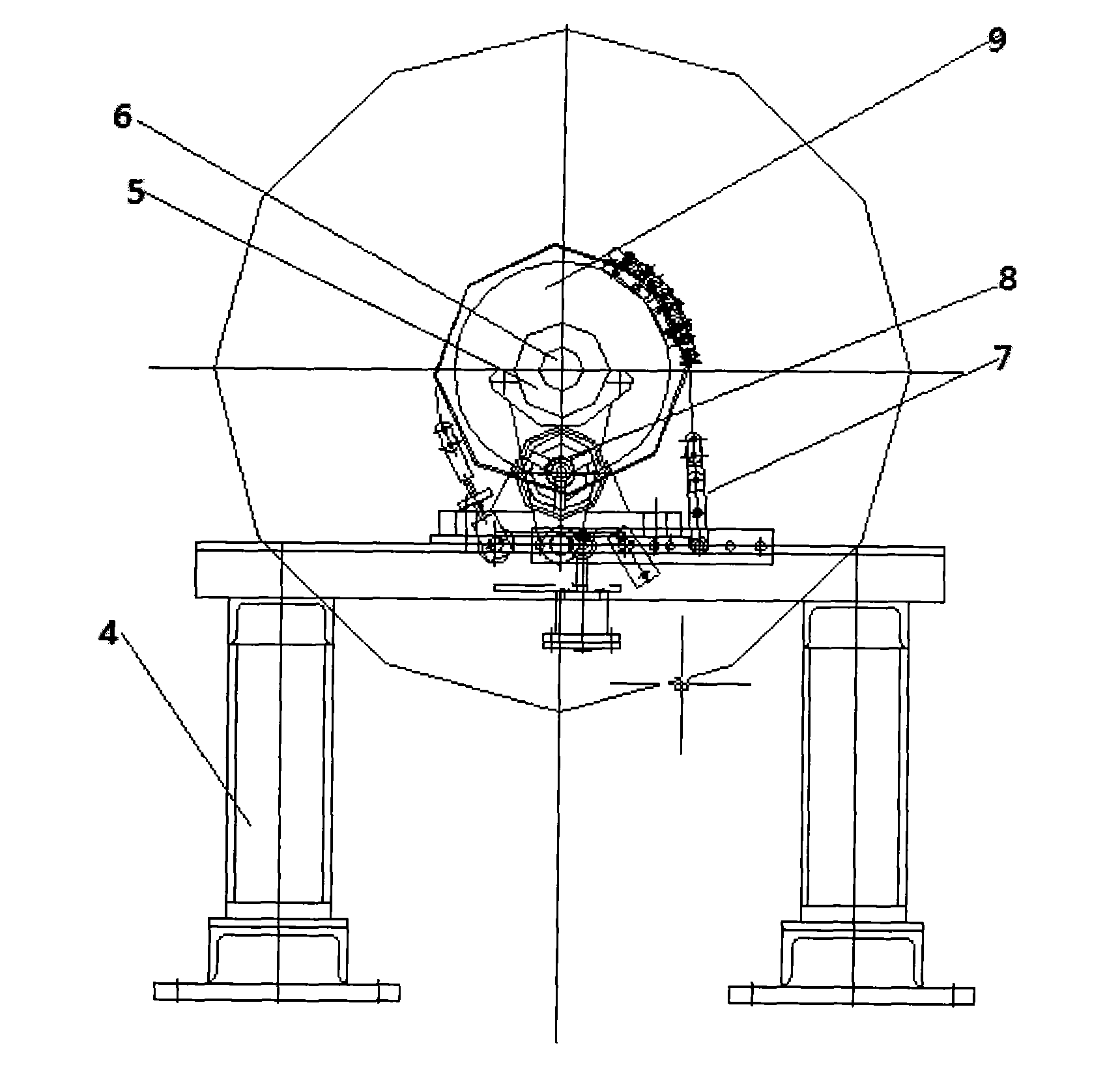 Extremely wide type breadth shortening forming cutting machine