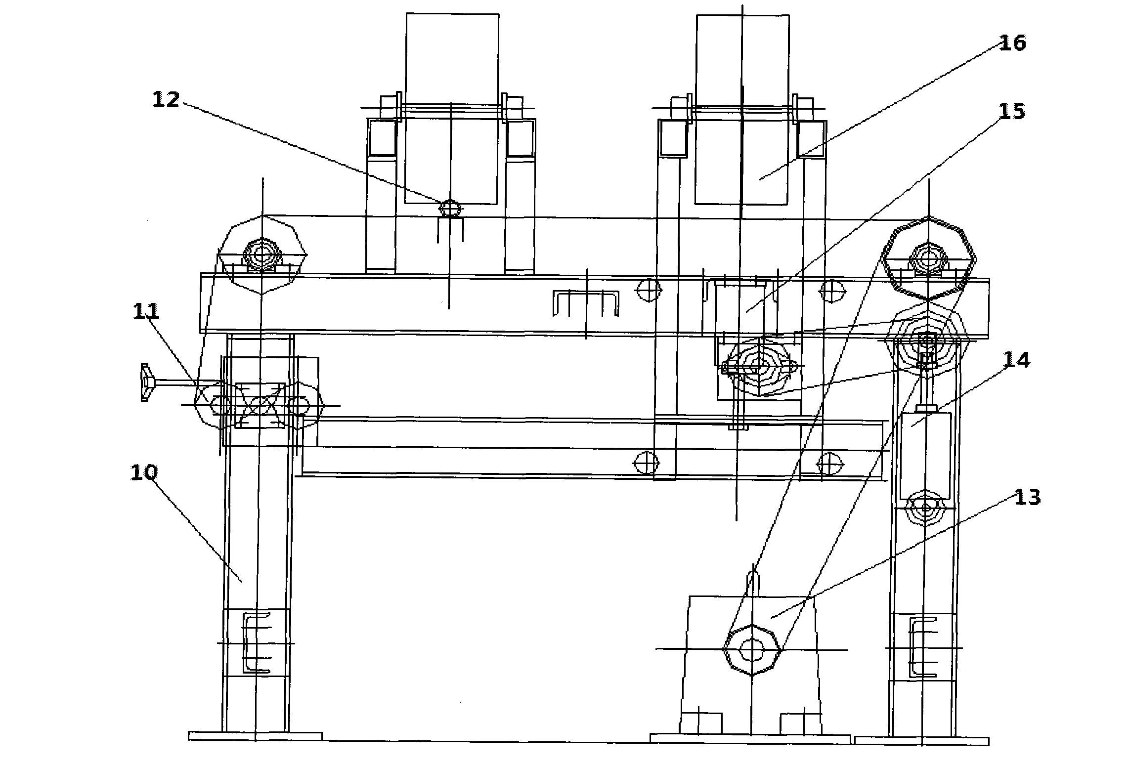 Extremely wide type breadth shortening forming cutting machine