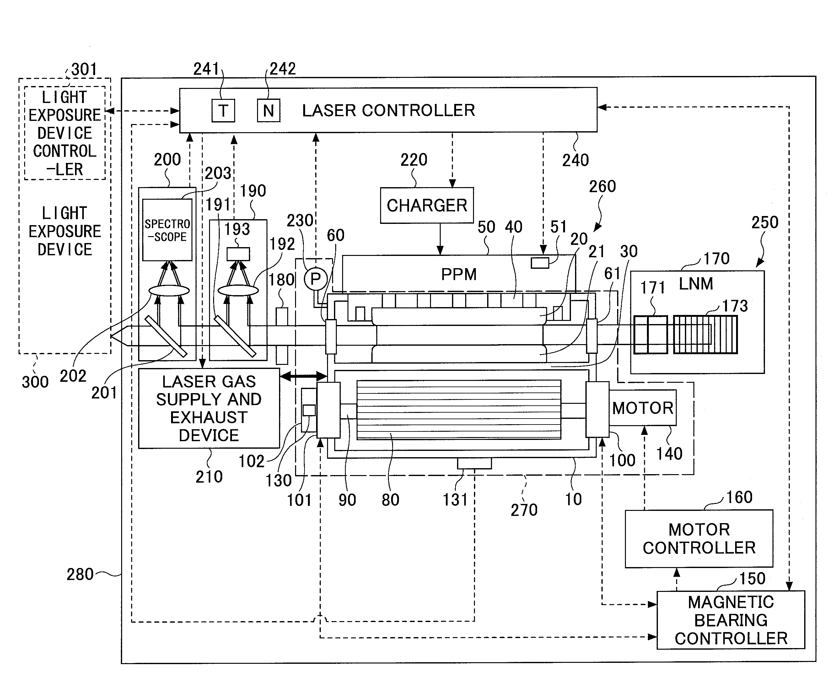 Discharge-pumped gas laser device